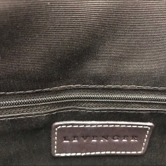 Levenger orange messenger bag - Picture 9 of 11